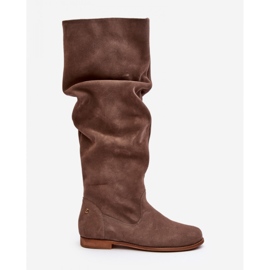 Step in style Kozačky Model Maciejka 05790-04 Béžový semiš - Krok ve stylu 3