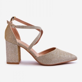 Step in style Lodičky Model Galaxy LY-9237-3 Gold - Krok ve velkém stylu žluť 2