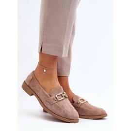 Step in style Mokasíny Model Misal 8336-79 Tmavě béžová - Krok ve stylu béžový 1