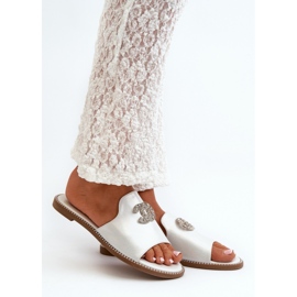 Elegantní dámské pantofle značky S.Barski Silver šedá 1