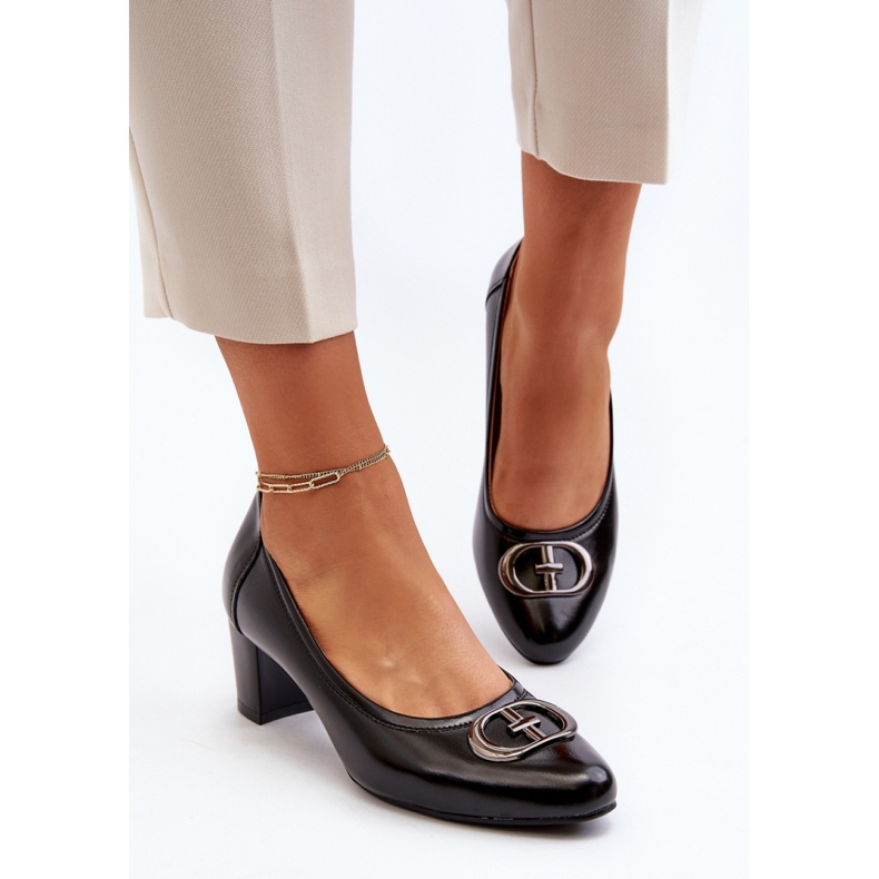Elegantní lodičky od značky Vinceza Black černý 1
