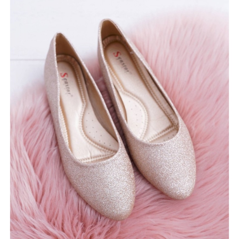 Step in style Balerínky Model Tiffy CC200P Gold - Krok ve velkém stylu žlutá 2