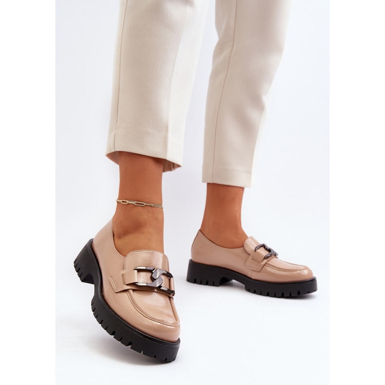 Step in style Mokasíny Model Santtes 58289 Beige - Krok ve velkém stylu béžový 1