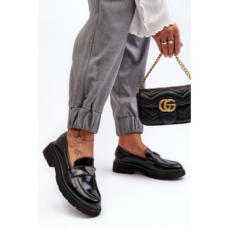 Klasické dámské černé boty černá 2