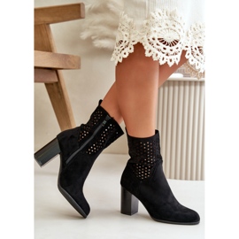 Step in style Kozačky Model Meriadne YL203 Black - Krok ve velkém stylu černá 1