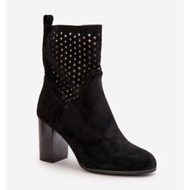 Step in style Kozačky Model Meriadne YL203 Black - Krok ve velkém stylu černý 2