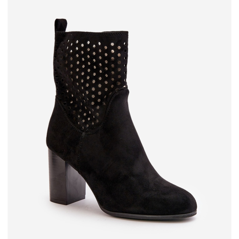 Step in style Kozačky Model Meriadne YL203 Black - Krok ve velkém stylu černý 2
