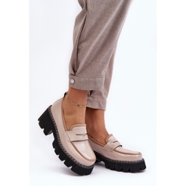 Step in style Mokasíny Model Da MR870-32 Beige - Krok ve velkém stylu béžový 2
