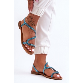 Step in style Sandály Model Hayen JH291 Blue - Krok ve stylu modrý 2