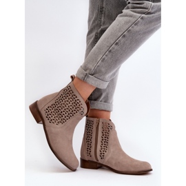 Step in style Boty Model Zazoo 2791/024 Béžová - Krok ve velkém stylu béžový 2