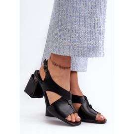 Step in style Sandály Model Asellesa 62111 Black - Krok ve velkém stylu černá 1