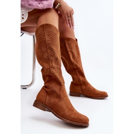 Step in style Model S.Barski HY66-150 Camel boty - Krok ve stylu hnědý 1