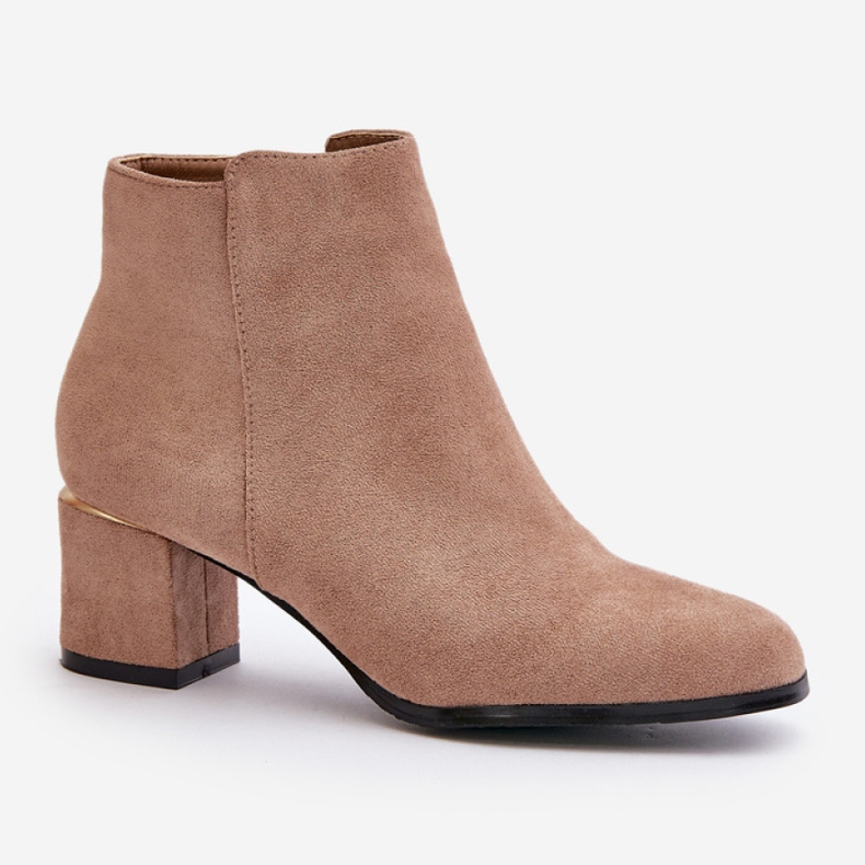 Step in style Boty Model Sairis 2774 Dark Beige - Krok ve velkém stylu béžový 2