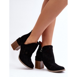 Step in style Boty Model Niartima A5722 Black - Krok ve velkém stylu černý 1