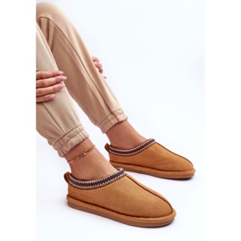 Pantofle z velbloudí kožešiny hnědý 1