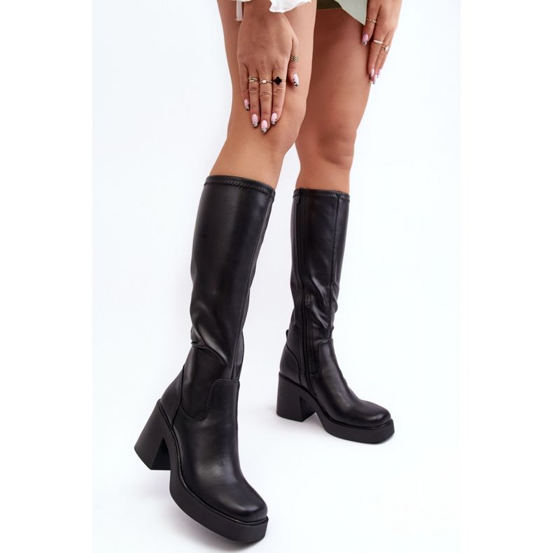 Step in style Model Da SN622-10 Černé boty - Krok ve stylu černý 1
