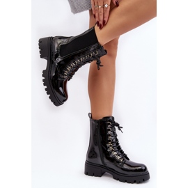 Step in style Workers Model Charmea F33-1 Black Varnish - Krok ve stylu černá 2