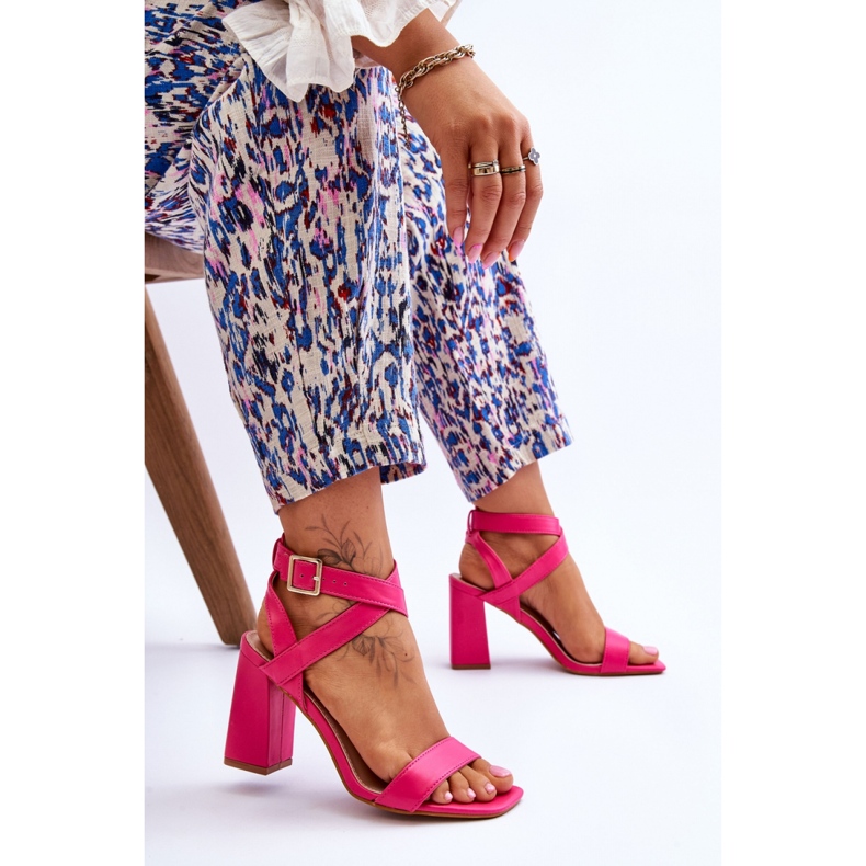 Sandály Model H8-330 Fuchsia růžový 1