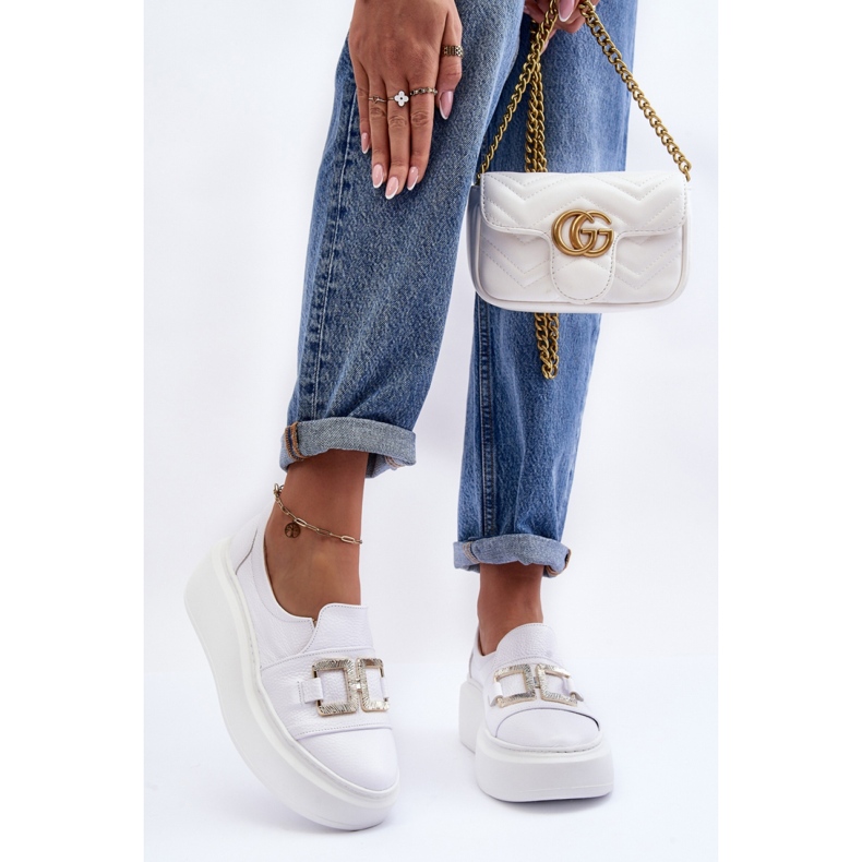 Lewski 3398/2 Bílé boty bílý 1