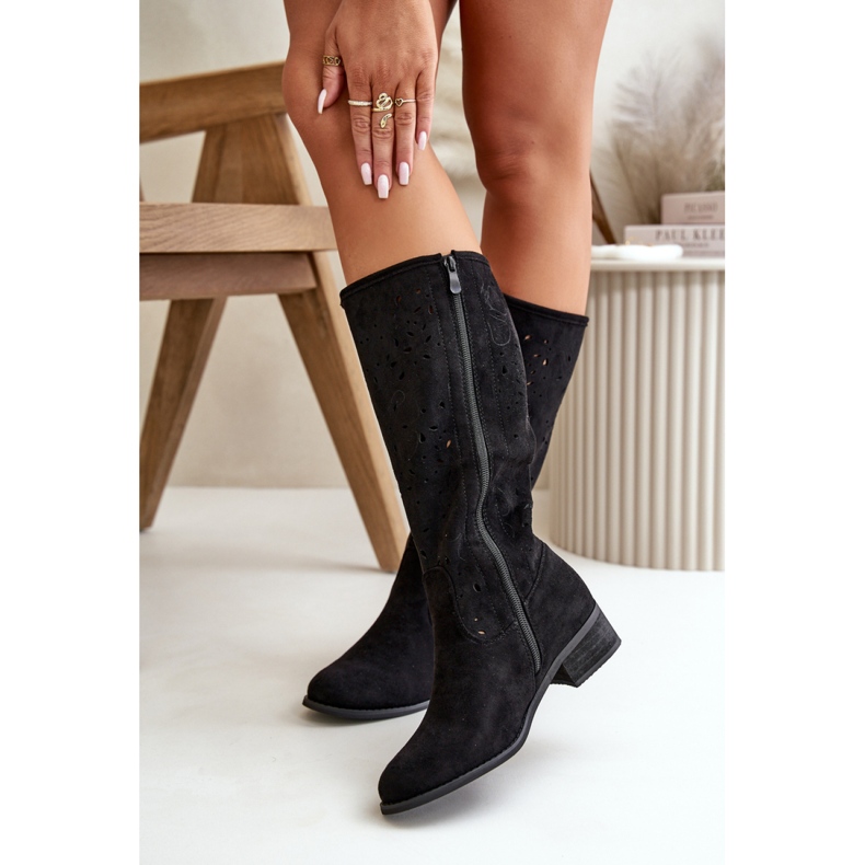 Step in style Boty Model Orchides NS525P Black - Krok ve velkém stylu černý 2