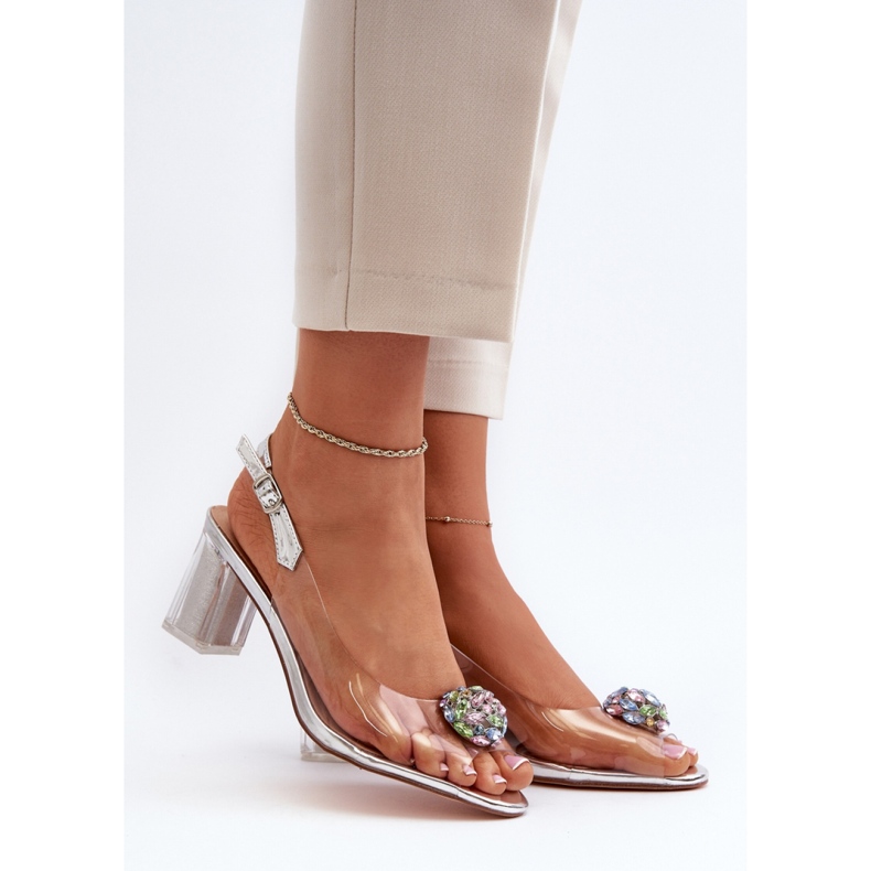 Step in style Sandály Model Da MR38-454 Silver - Krok ve velkém stylu šedá 1