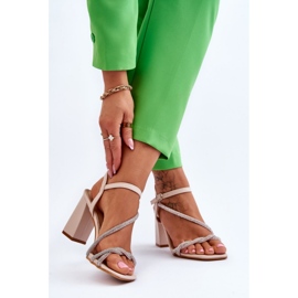 Sandály Model Carlotta H8-292 Beige - Step in style béžový 1