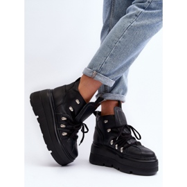 Vysoké sportovní boty Model Zazoo 3416 Black černý 2