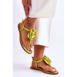 Step in style Žabkové sandály Model Carisma QQ-137 Lime - Krok ve velkém stylu zelený 1