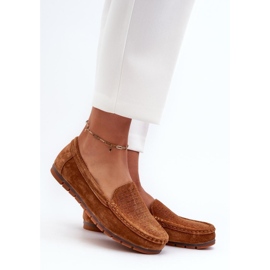 Mokasíny Model S.Barski LR755 Camel hnědý 1