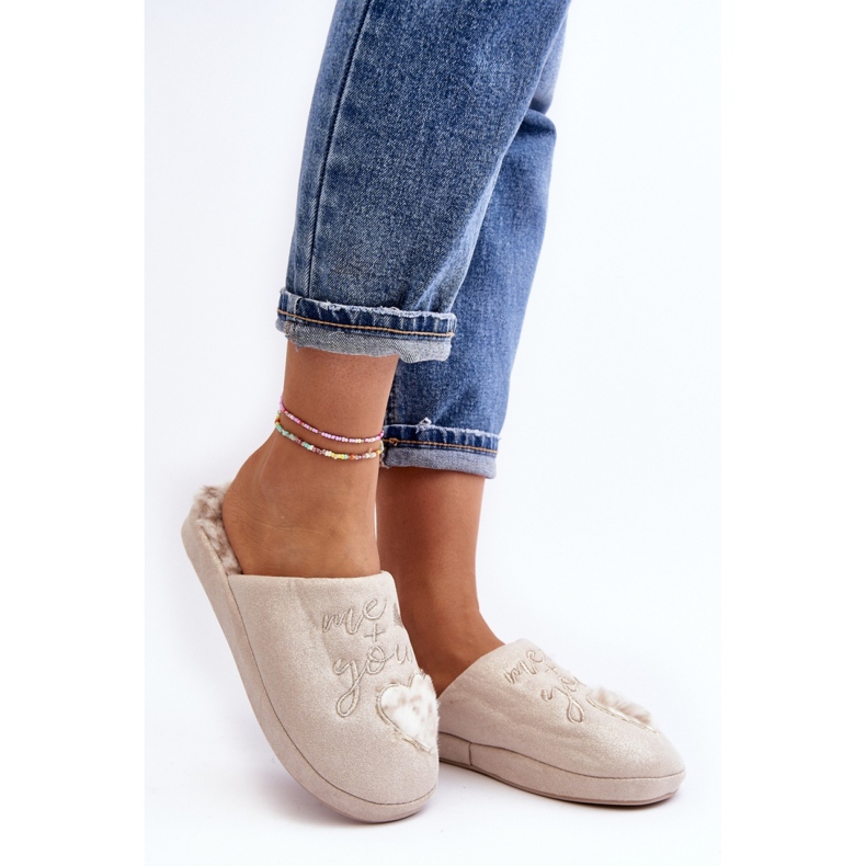 Pantofle Model MD6003 Béžové béžový 1