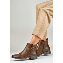 Dámské kozačky CH2225BR béžové a hnědé hnědý 1