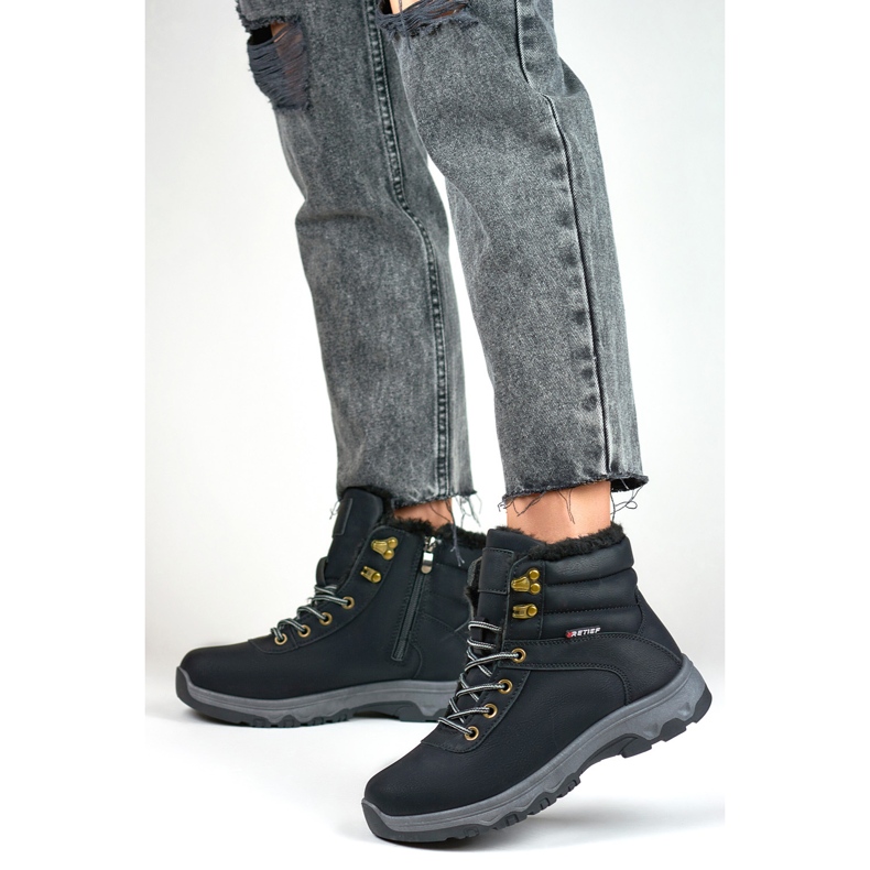 Trekingové boty Model 1696-1B Černá - PRIMO černý 1