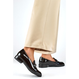 Dámské boty s řetízkem 24-12309B černé černá 1