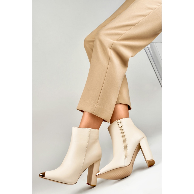 Kozačky Model MS2055BE Béžová - PRIMO béžový 1 Kozačky Model MS2055BE Béžová - PRIMO béžový 1