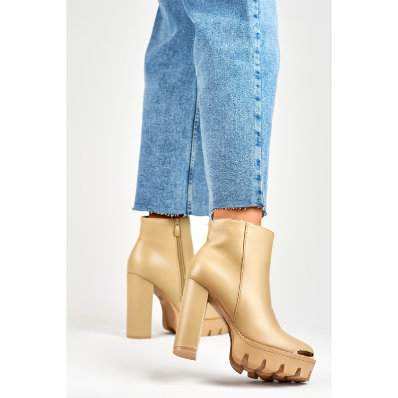 Boty Model NS313KH Béžová - PRIMO béžový 1