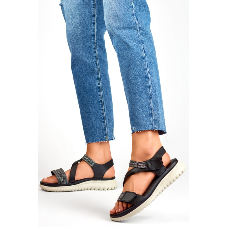 Dámské sandály BM051-3019-1B černé černá 1 Dámské sandály BM051-3019-1B černé černá 1