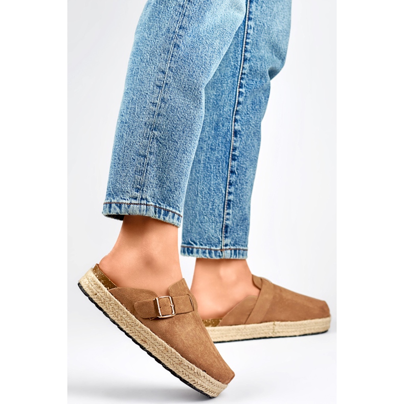 Dámské skluzavky DM802KH světle hnědé hnědý 1