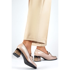 Dámské lodičky s ozdobou GD-FL477D.BE béžové béžový 2