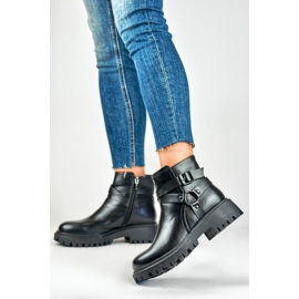 Kotníková obuv Model Aline 250043B-PU Černá - PRIMO černý 1
