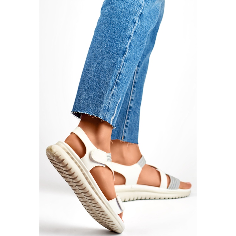 Dámské sandály BM051-3019-1W bílé bílý 2