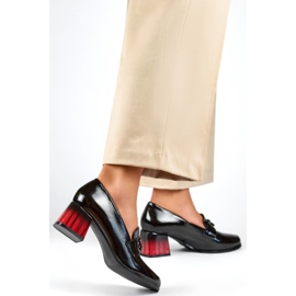 Dámské patentované lodičky GD-FL479-B černé černá 1