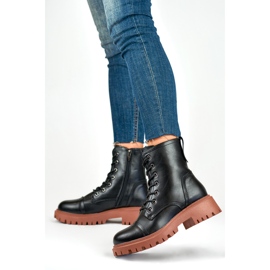 Workers Model Brigitte 250044OR-PU Black/Orange - PRIMO černá 2