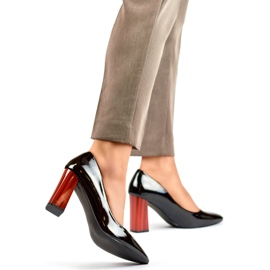 Lakované lodičky GD-FL486B-B černé černý 1