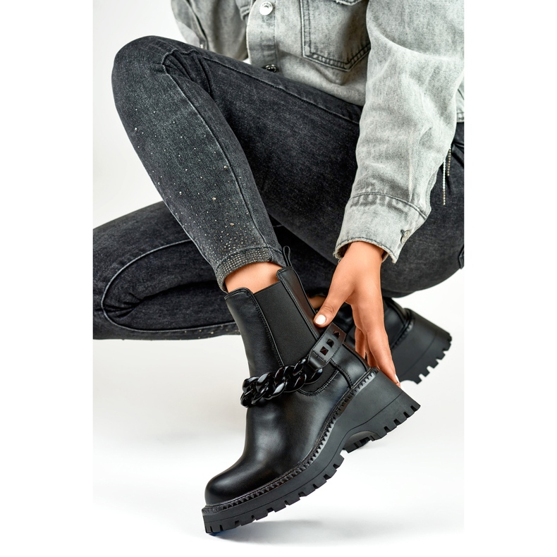 Chelsea boty Model GD-BHRX7385B Black - PRIMO černý 1