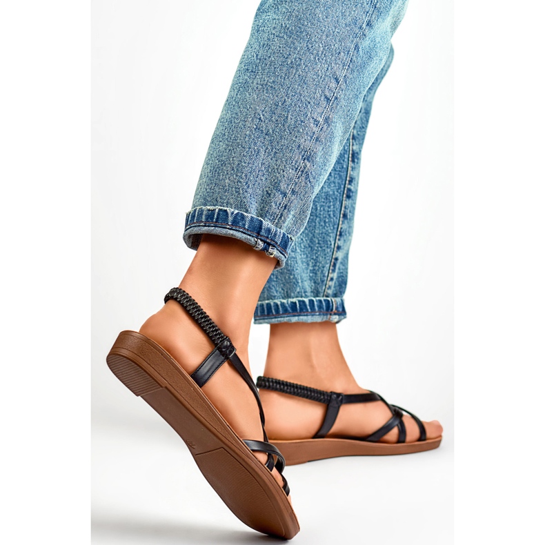 Dámské sandály PS07B černé černý 1