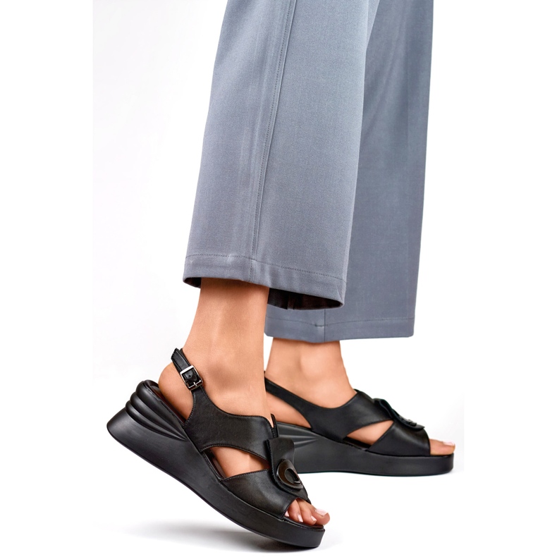 Sandály Model GD-LH2004B Černé - PRIMO černá 2