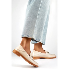 Dámské boty se zdobením 24-58233BE béžový 1