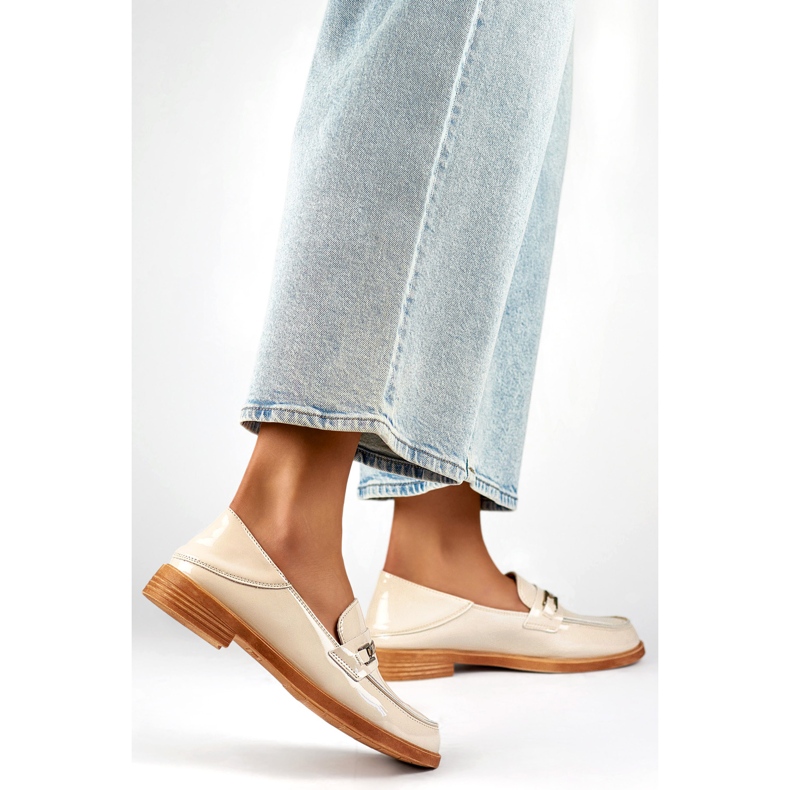 Dámské boty se zdobením 24-58233BE béžový 1