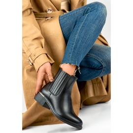 Dámské kozačky D7995B Nezateplené černý 1