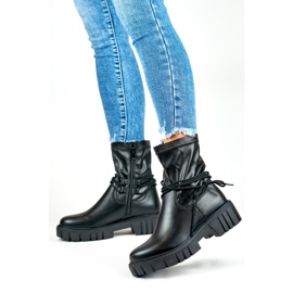 Holínky Model DE1127P-B Černá kůže - PRIMO černý 2